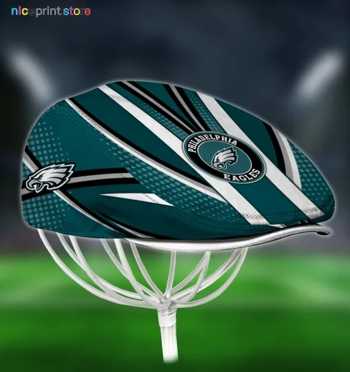 Discover Philadelphia Team Eagle Jeff Cap football Jeff Cap Newsboy Cap Driving Cap Golf Cap