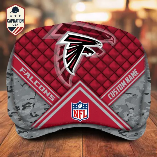 Atlanta-Falcons Jeff Cap football Jeff Cap Newsboy Cap Driving Cap Flat Cap Golf Cap