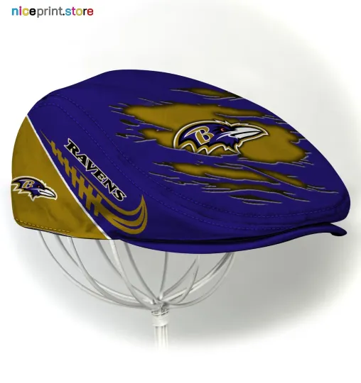Discover Baltimore Team Ravens Jeff Cap football Jeff Cap Newsboy Cap Driving Cap For Men