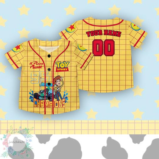 Discover Disney Toy Story Baseball Jersey, Woody Jersey, Buzz Lightyear Jersey, Disneyland Family Matching Woody Shirt Disney Family Vacation 2026