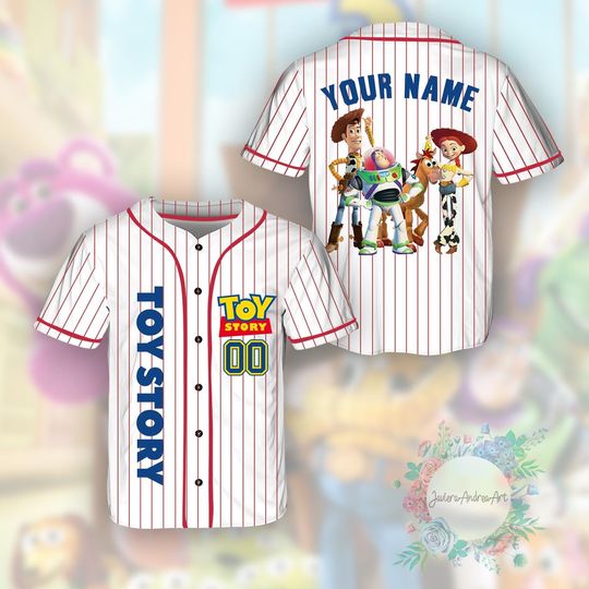 Discover Custom Toy Story Baseball Jersey, Disney Toy Story Baseball Jersey, Disney Baseball Team Outfit, Toy Story Jersey Gift