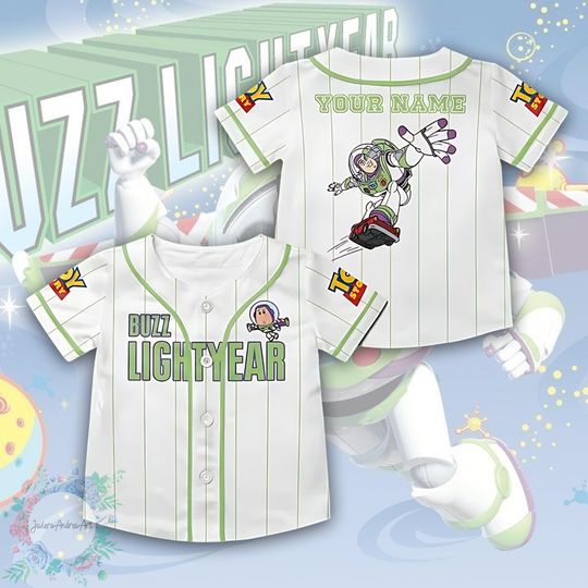 Discover Buzz Lightyear Custom Birthday Jersey, Toy Story Birthday Boy Jersey, Disney Toy Story Birthday Baseball Jersey