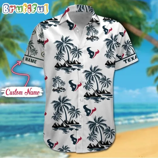 Discover football Houston Palm Tree Tropical Summer Hawaiian Shirt