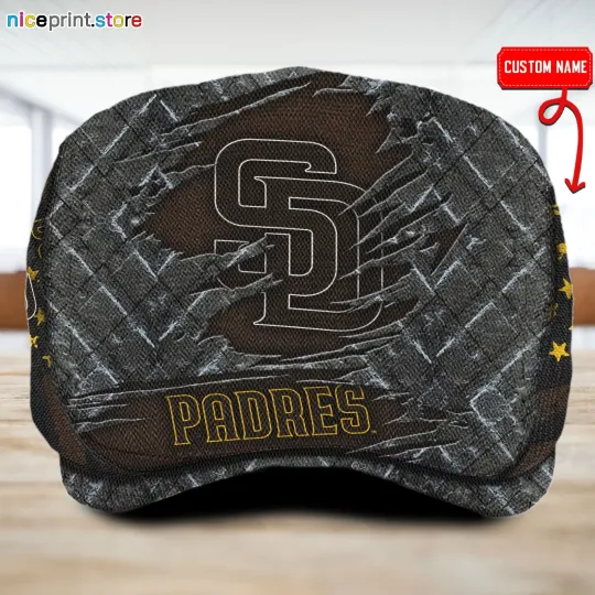 Discover San Diego Team Padres Jeff Cap Custom Jeff Cap Driving Cap Golf Cap Flat Cap
