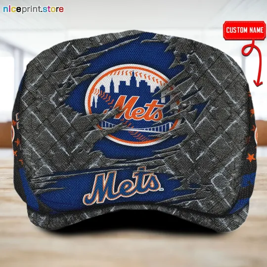 Discover New York Team Mets Jeff Cap Custom Jeff Cap Driving Cap Golf Cap Flat Cap