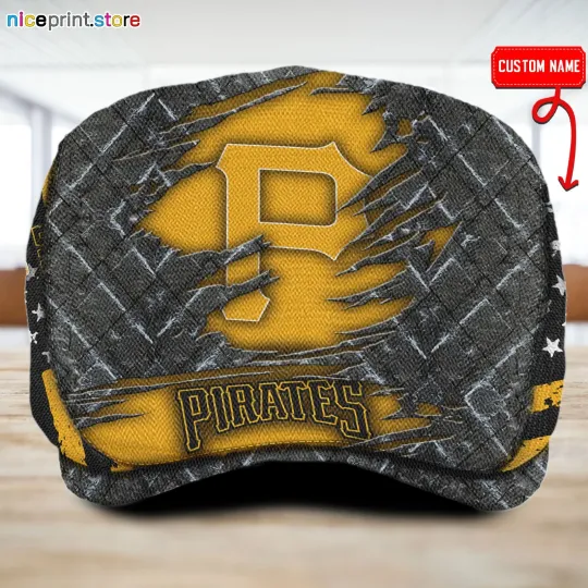 Discover Pittsburg Team Pirate Jeff Cap Custom Jeff Cap Driving Cap Golf Cap Flat Cap