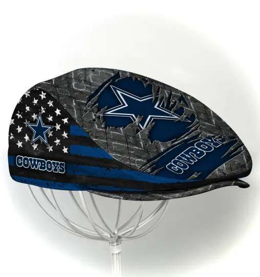 Discover Dallas Team Cowboys Jeff Cap Newsboy Cap Flat Golf Driving Hat for Men