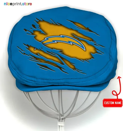 Discover Los Angeles Team Chargers Jeff Cap Newsboy Cap Flat Golf Driving Hat for Men