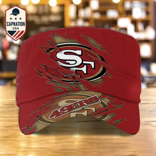 San-Francisco-49ers Military Cap 49ers Newsboy Cap football Truck Cap Flat Cap