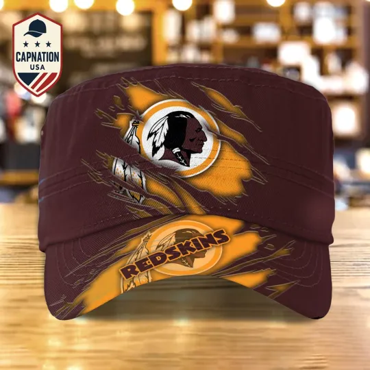 Discover Washington- Redskins Military Cap Redskins Newsboy Cap football Truck Cap Flat Cap