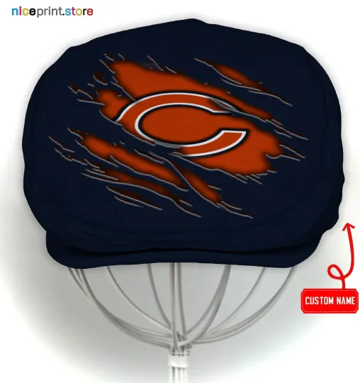 Discover Chic*ago Team Bears Jeff Cap Bears Cap Newsboy Cap Flat Golf Driving Hat22