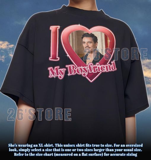 Discover Custom Boyfriend Shirt, I love My boyfriend Shirt, Boyfriend Gift Shirt, Valentine Shirt, Boyfriend Day Shirt