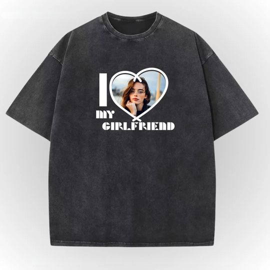 Discover Personalized I Heart Shirt T-Shirt, I Love My Girlfriend, Valentine's Day Gift, Hot Girlfriend T-shirt