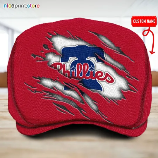 Philadelphia Phillies Jeff Cap Custom Jeff Cap Driving Cap Golf Cap