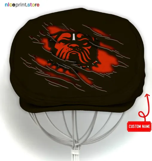 Cleveland Browns Jeff Cap Newsboy Cap Flat Golf Driving Hat for Men