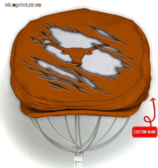 Discover Texa*s Team Longho*rns Jeff Cap N*CAA Golf Cap NCA*A Driving Cap Newsboy Cap22