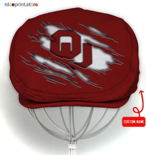 Discover Oklahoma Team Sooner*s Jeff Cap NCAA Golf Cap NCAA Driving Cap Newsboy Cap22