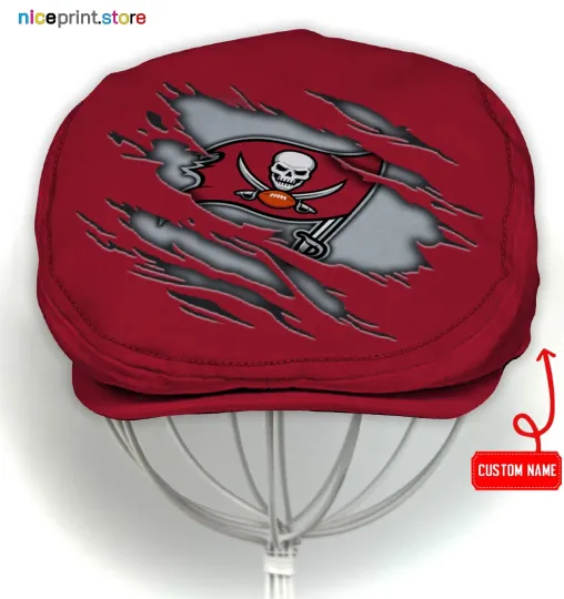Discover Tampa*Bay Team Buccaneer*s Jeff Cap Newsboy Cap Flat Golf Driving Hat for Men22