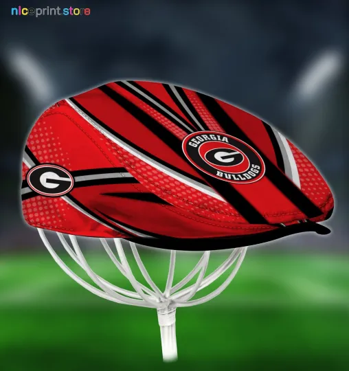 Discover Georgia Team Bulldog*s Jeff Cap Newsboy Cap Flat Golf Driving Hat for Men 29