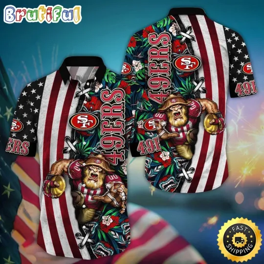 Discover football San Francisco Hawaiian Shirt Mascot Aloha Summer Shirt