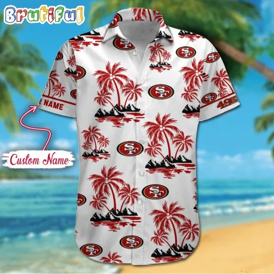 Discover football San Francisco Palm Tree Tropical Summer Hawaiian Shirt