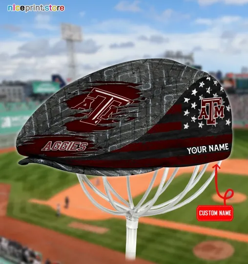 Discover Texas Team A&M Aggies Jeff Cap Newsboy Cap Flat Golf Driving Hat for Men 5