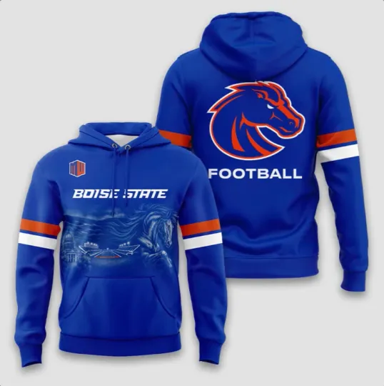 Discover 2025 Boise State Porch Of Idaho Hoodie 3D Gift For Valentine