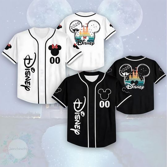 Discover Disney Rainbow Castle Baseball Jersey, Disney Shirt, Disney Family Trip 2026 Shirt, Disney Castle Jersey, Disney Mickey Minnie Jersey