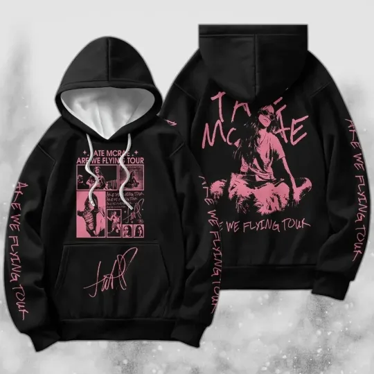 Discover Tate McRae Are We Flying Music 3D Hoodie, World Tour 2023 Zip Up Hoodie