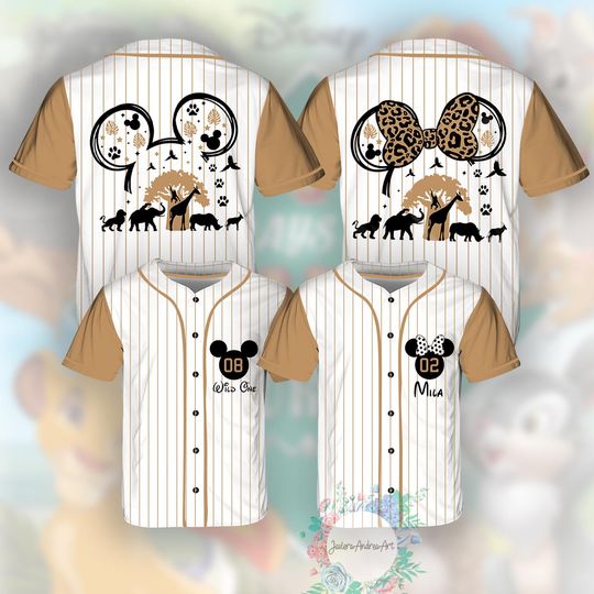 Discover Mickey Minnie Ears Safari Baseball Jersey, Disney Safari Mode Jersey, Animal Kingdom Safari Shirt, Mickey Safari Shirt, WDW Shirt
