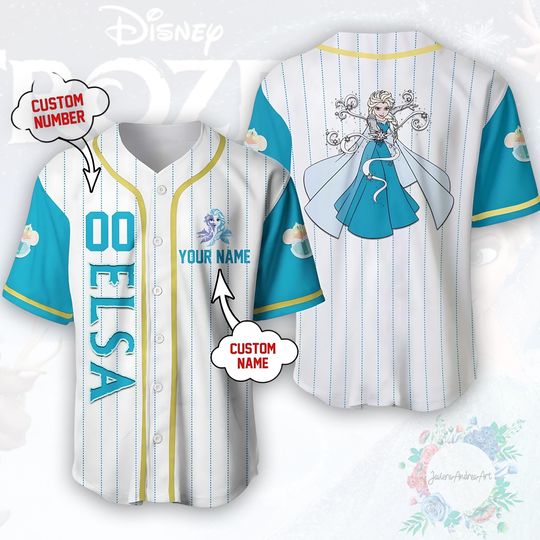 Discover Disney Elsa Princess Coquette Bow Baseball Jersey, Disney Frozen Jersey, Elsa Princess Jersey, Disneyland Family Trip, Wdw Tour.