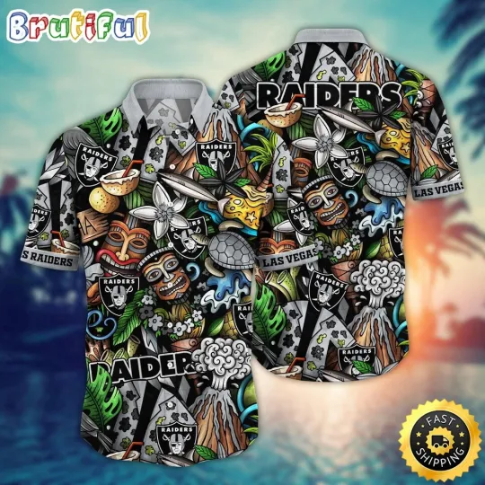 Discover football Las Vegas Hawaiian Shirt Flower Tiki Me Off Aloha Shirt