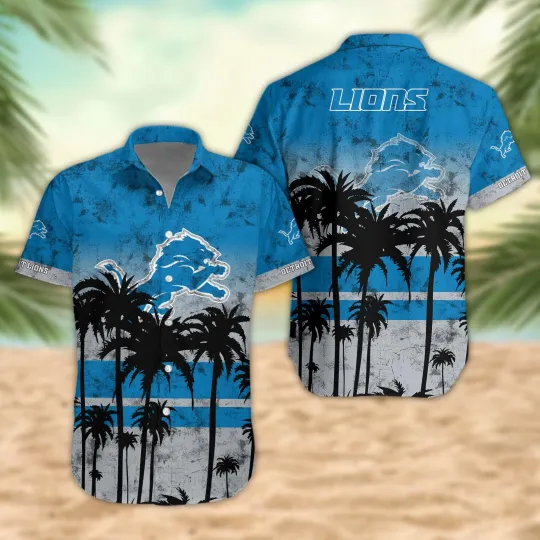 Discover Detroit Football Desert Sunset Hawaiian Shirt