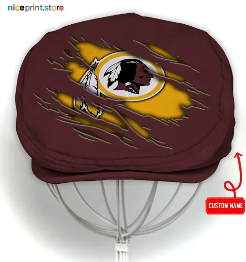 Discover Washington Redskins Jeff Cap Newsboy Flat Golf Driving Cap for Men