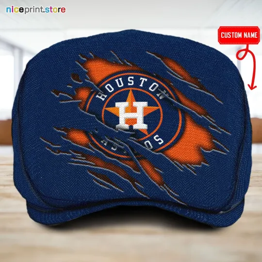 Discover Houston Team Astro Jeff Cap Driving Golf Cap Flat Cap