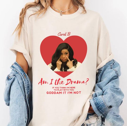 Discover Cardi B I Mean Look Shirt, Cardi B Little Miss Drama Tour 2026 Shirt, Cardi B Am I The Drama Cardi B Concert 2026 Tee