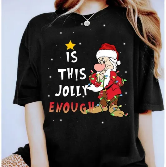 Discover Disney Grumpy Dwarf Shirt, Is This Jolly Enough T-Shirt, Gift For Friends