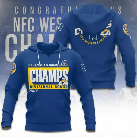 Discover Rams 3D Hoodie