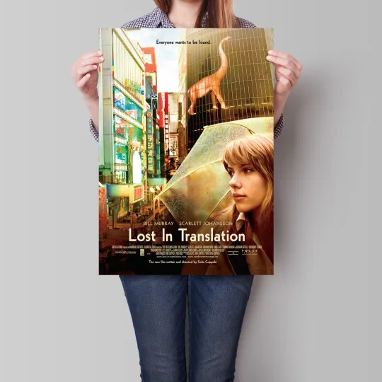 Lost in Translation Movie Poster Scarlett Johansson Premium Matte Vertical Poster