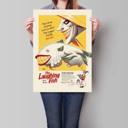 Discover Batman The Animated Series Poster The Laughing Fish Joker  Vertical Premium Matte Poster