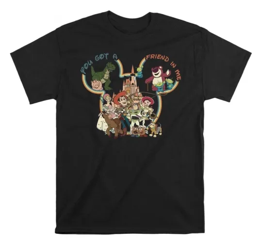 Discover Disney Toy Story Inspired Black T Shirt Size S - 5XL