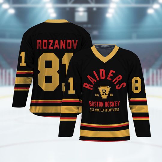 Discover Ilya Rozanov #81 Boston Raiders Hockey Jersey, Hudson Williams & Connor Storrie, Heated Rivalry Inspired, Shane Hollander