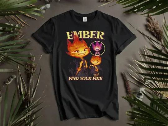 Discover Disney Pixar Elemental Find Your Fire Ember T-shirt