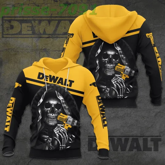 Discover Dewalt 3D All Over Print Pullover Hoodie for Men
