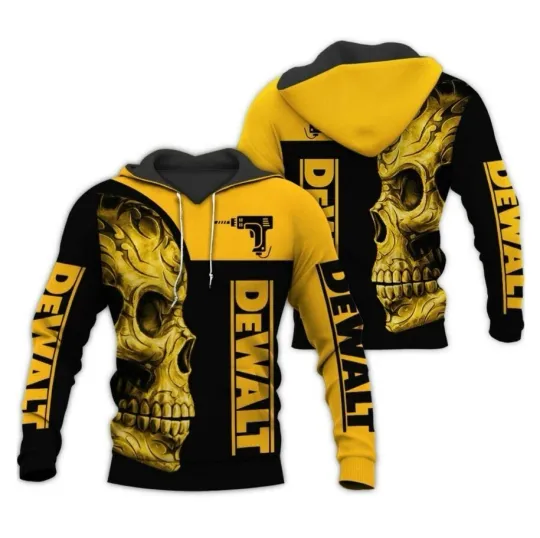 Discover DEWALT Skull Lightweight 3D Hoodie
