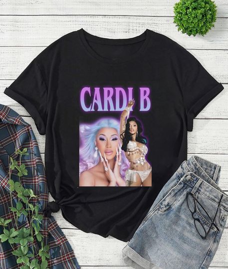 Discover Cardi B Bootleg T-Shirt, Cardi B Tour 2026 Shirt, Cardi B 90s Vintage Shirt, Cardi B Fan Gift, Cardi B Merch, Cardi B Am I The Dramer Shirt