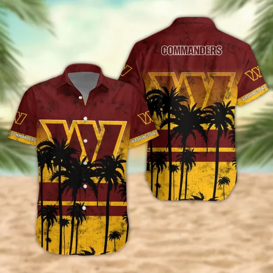 Discover Washington Football Desert Sunset Hawaiian Shirt