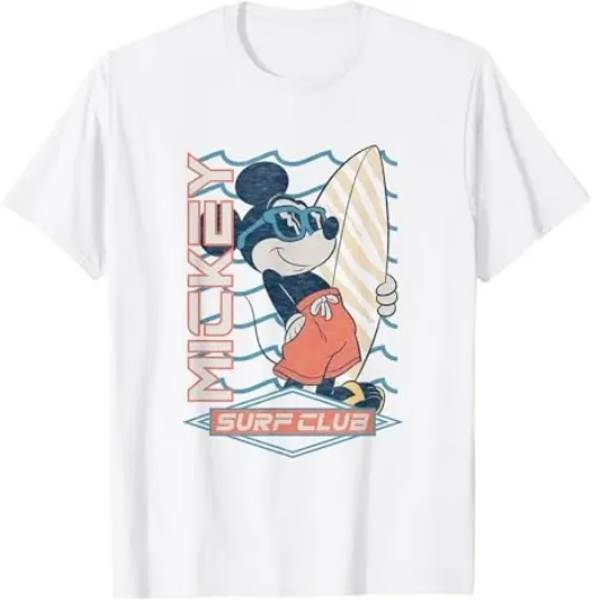 Discover Disney Mickey And Friends Mickey Surf Club Tropical T-Shirt