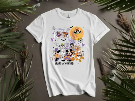 Discover Disney World All Characters 100 Years Of Wonder T-Shirt