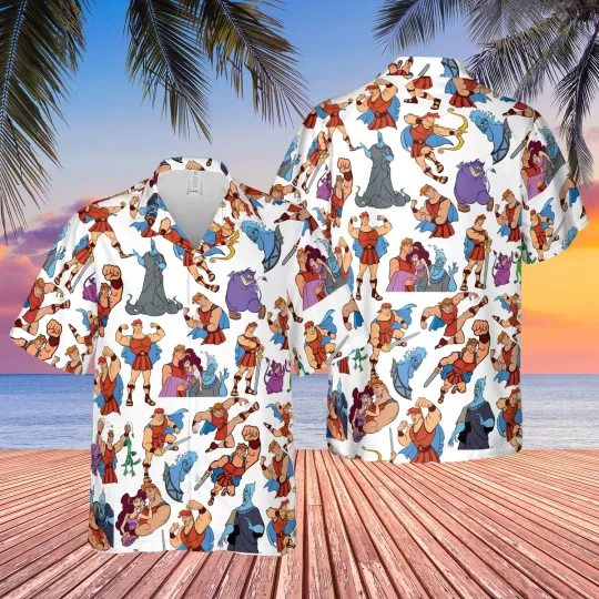 Discover Disney Hercules Hawaiian Shirt Button Down Shirt